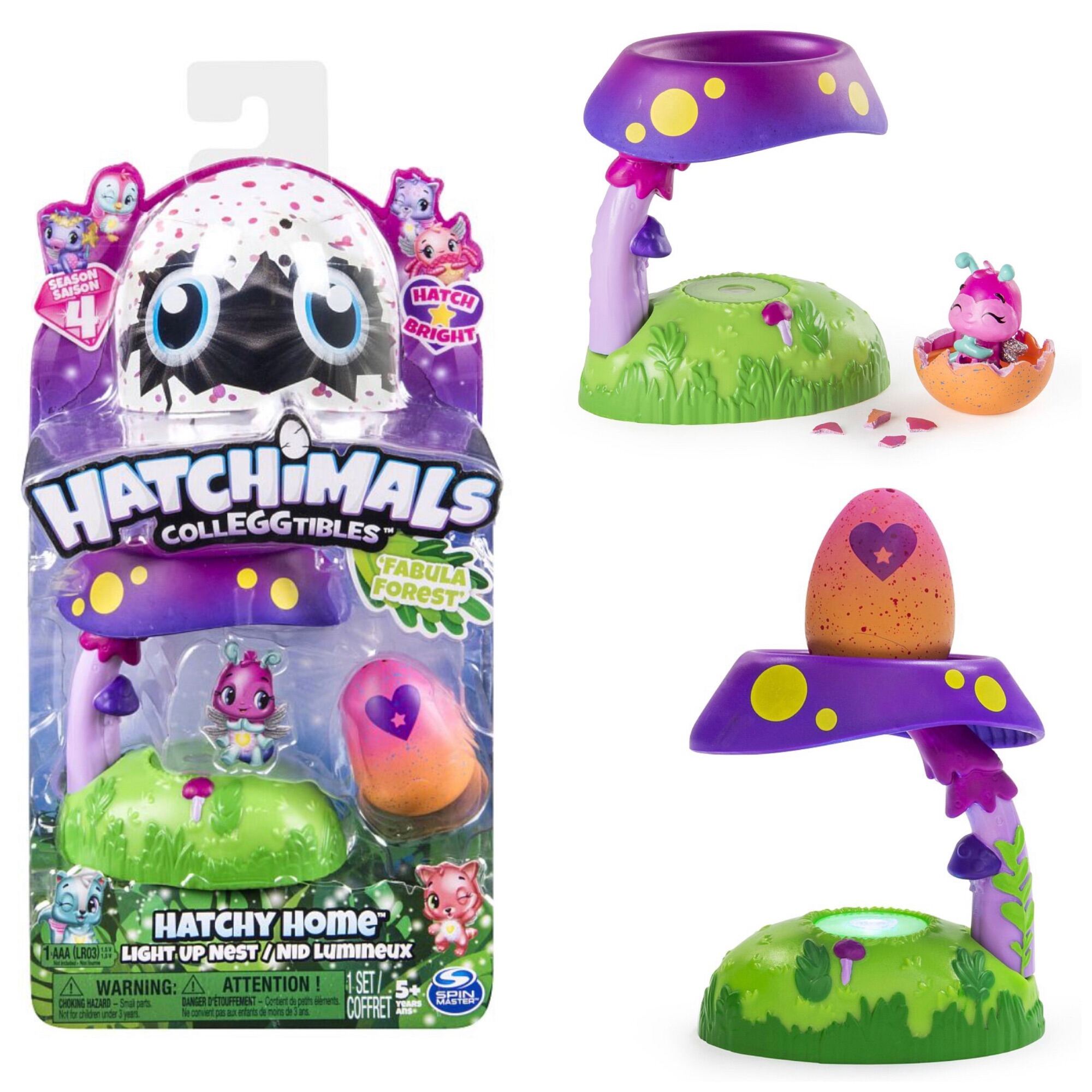 Hatchimals Colleggtibles Fabula Forest Hatchy Home Lightup