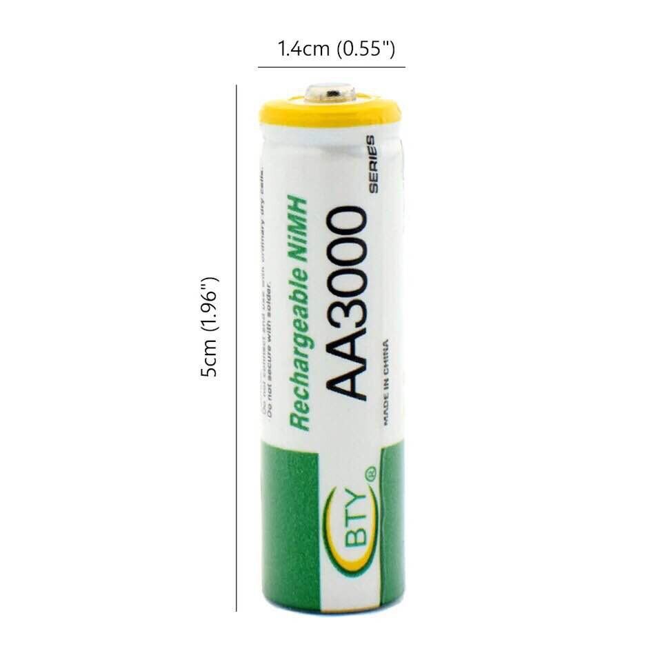 BTY เครองชารจเรว 8 ชอง BTY ถานชารจ AA 3000 mAh NIMH