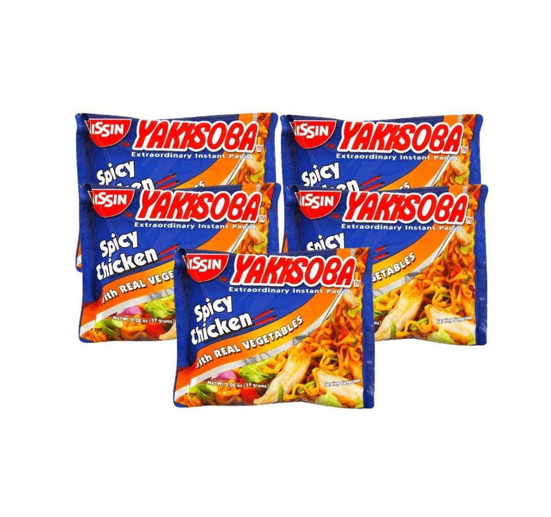 Set Of Nissin Yakisoba Spicy Chicken G Exp Date Oct