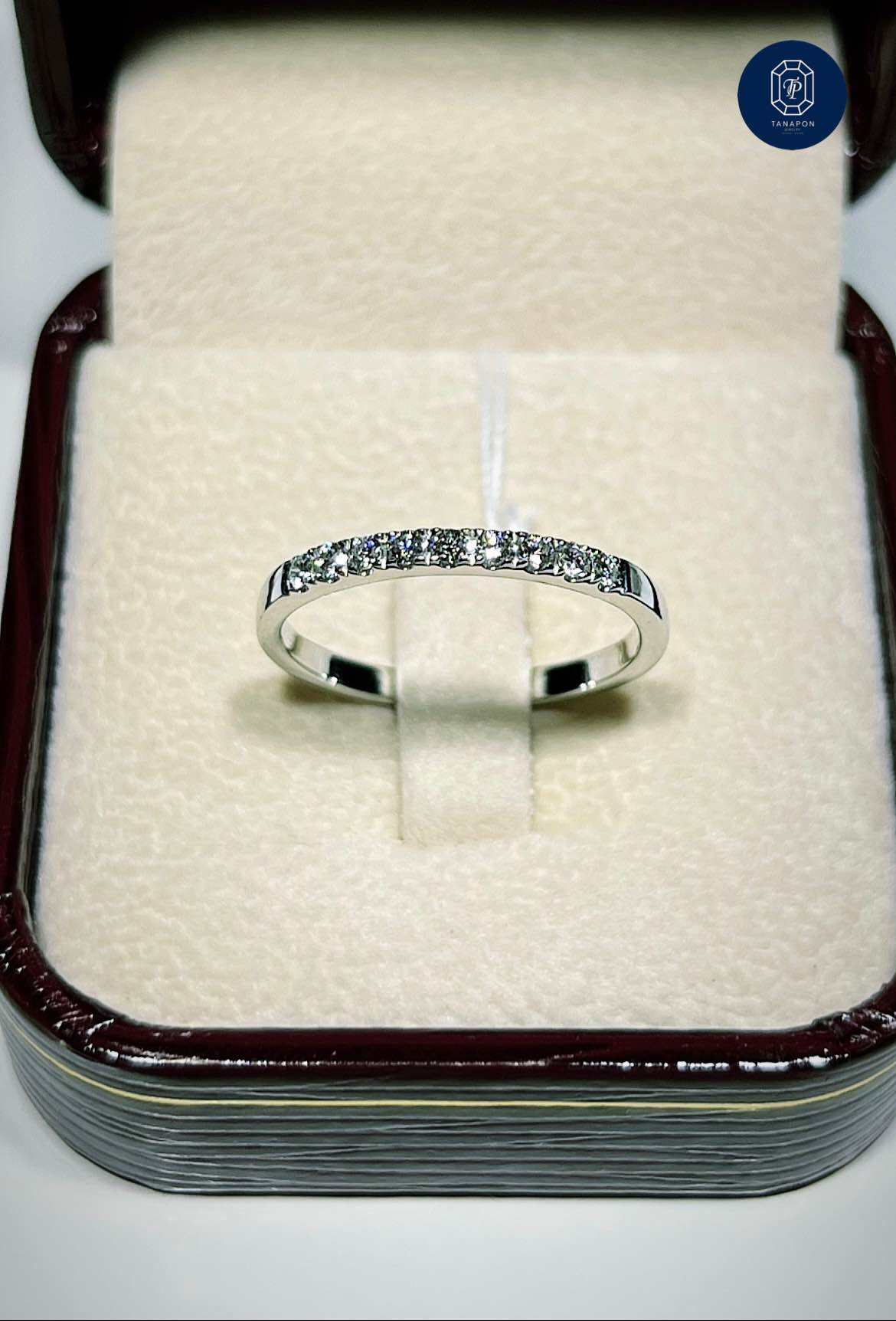 Diamond White Gold Ring Lazada Co Th