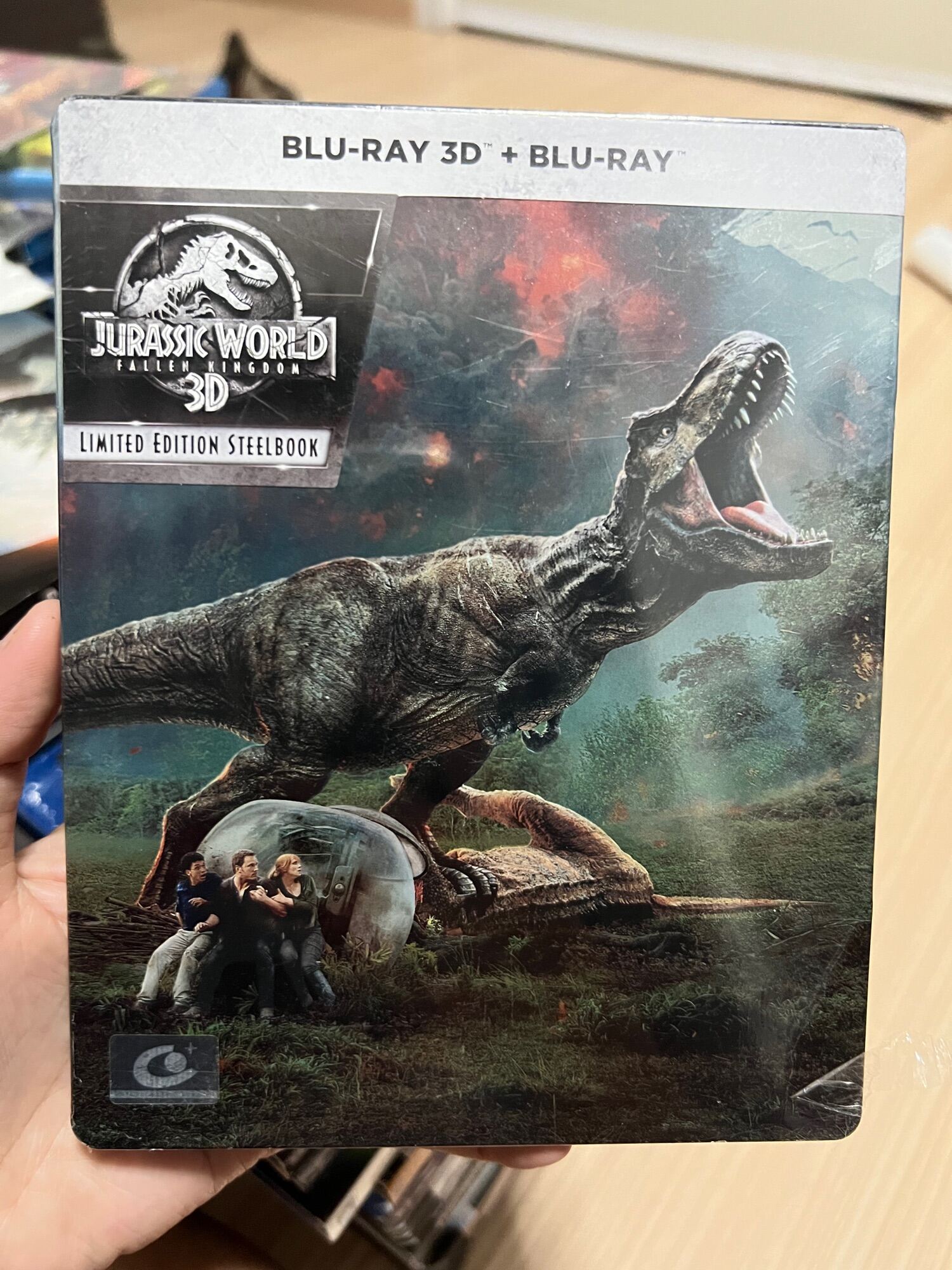 Jurassic World Fallen Kingdom Blu ray 3D 2D Steelbook แผนแท