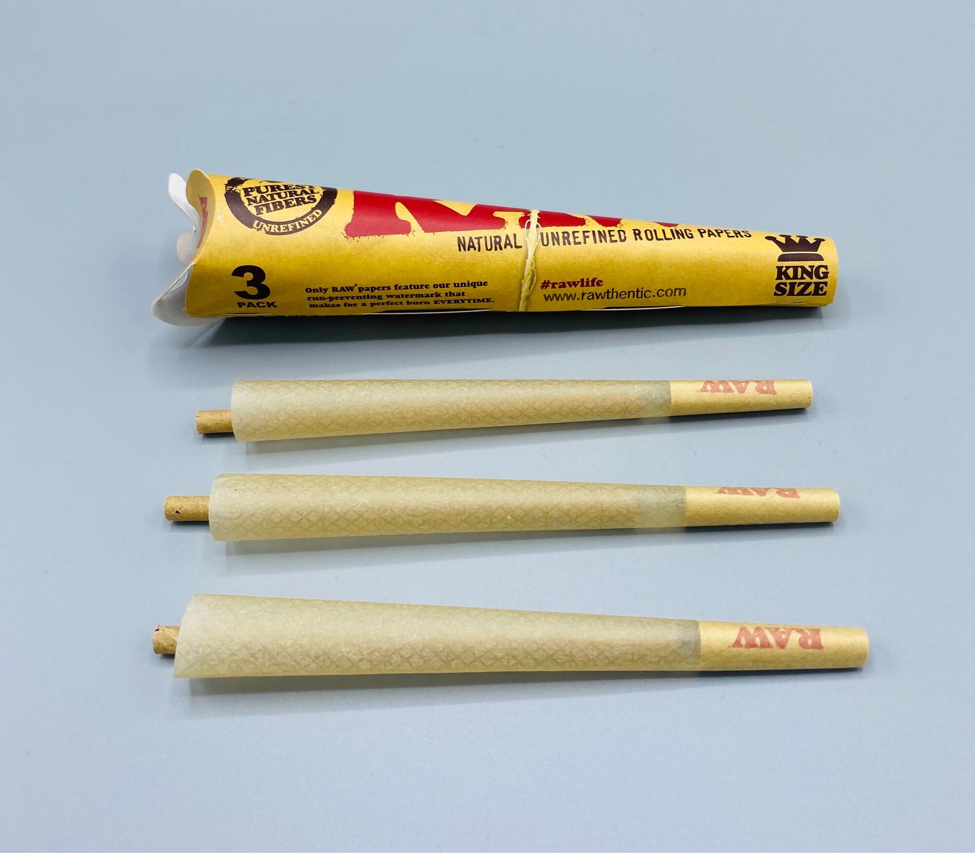 กระดาษมวนสำเร็จรูป 3ชิ้น RAW cone pre rolled- กระดาษRaw