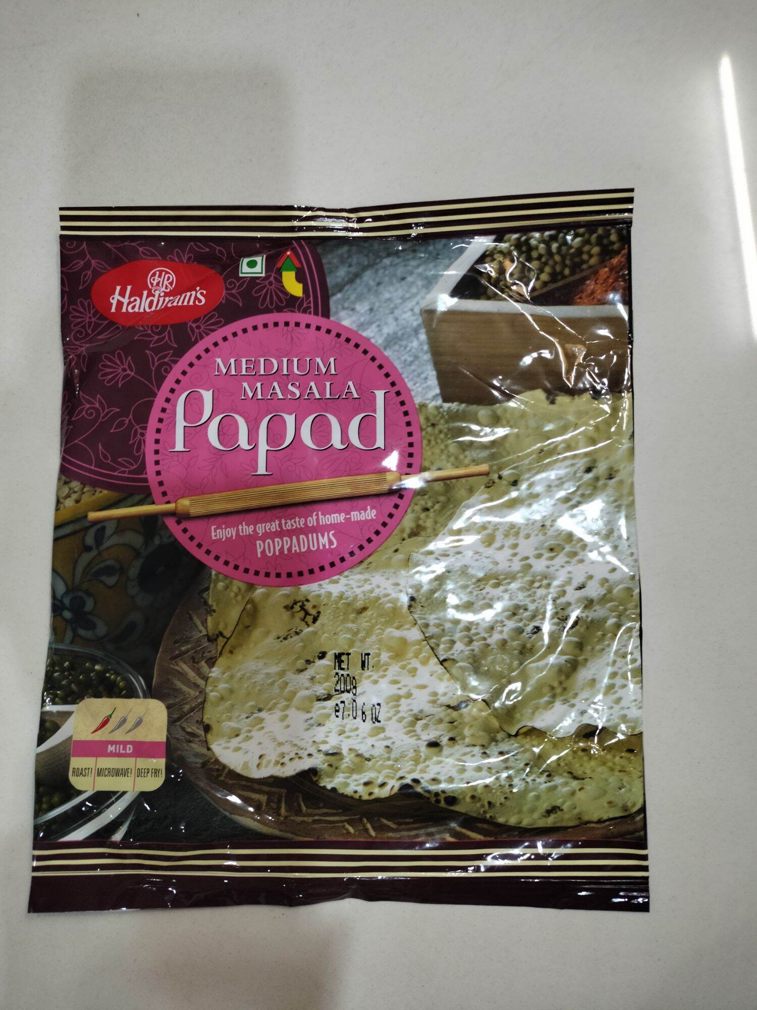 HALDIRAM'S MEDIUM MASALA PAPAD #200g #13/02/2022