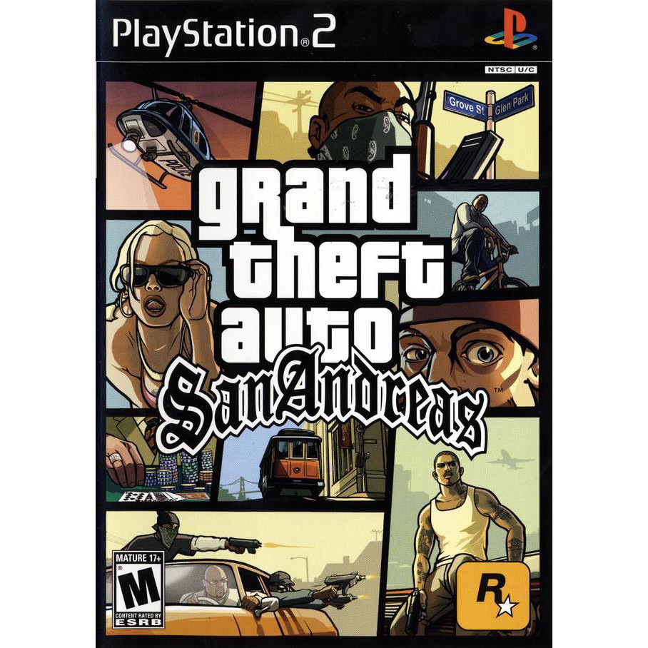 แผ่นเกมส์ GTA San Andreas Ps2