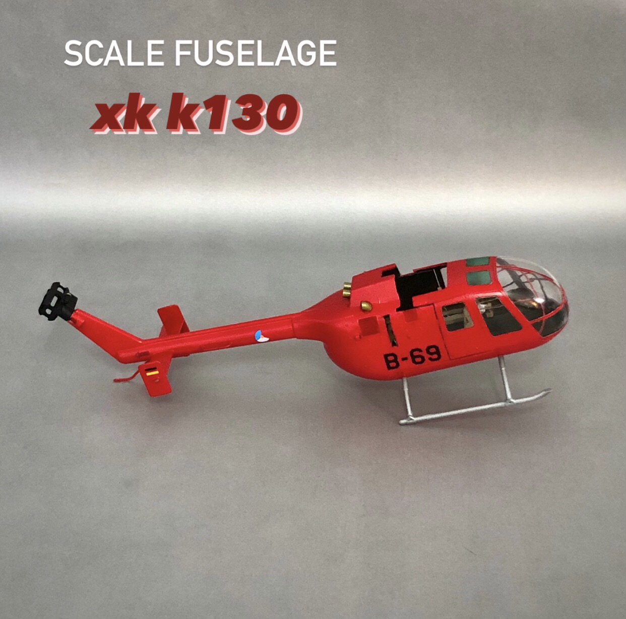 RC helicopter scale fuselage for XK K130 (BO-105) บอดี้ฮอสเกล