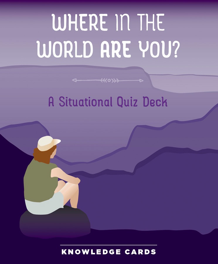 📖🎒Where in the World Are You? A Situational Quiz Deck Knowledge Cards🗺🛰