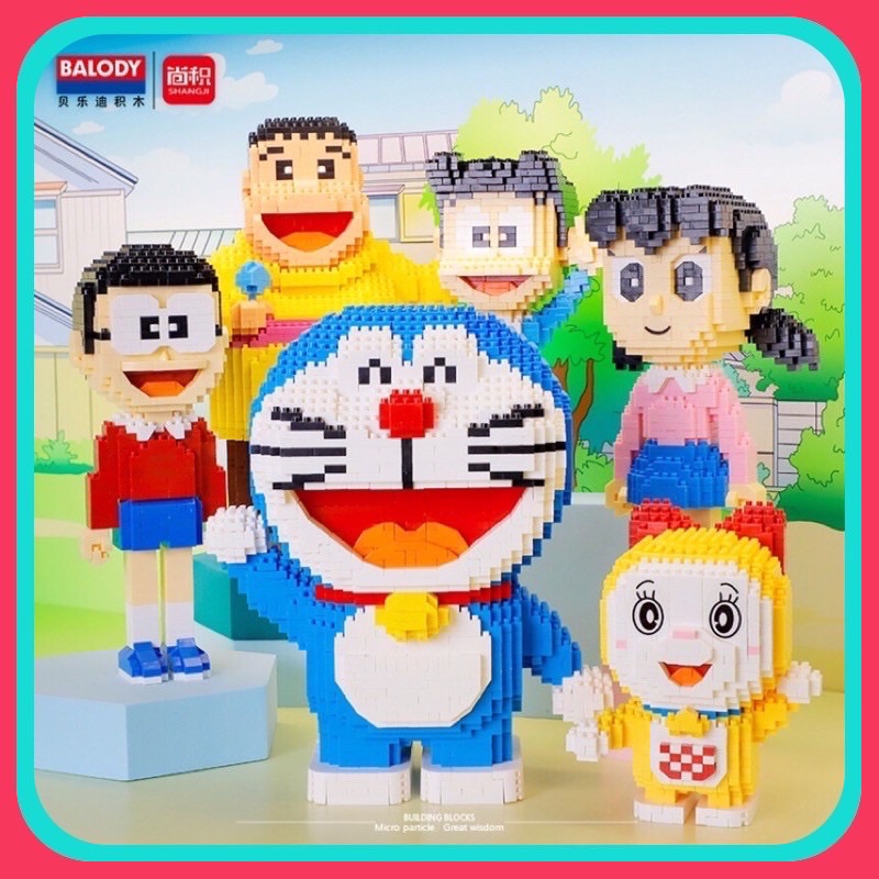 ตัวต่อนาโนไซส์ XXL - Balody 16138-16143 Doraemon and Friends