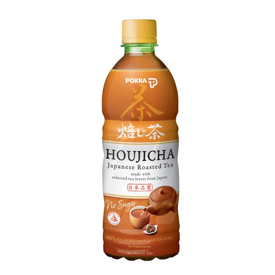 🇸🇬#1 POKKA Houjicha Japanese Roasted Tea 500ml🍹โฮจิฉะ ชาคั่วญี่ปุ่นปราศจากน้ำตาล ตรา พอคค่า 🥤นำเข้าจากสิงคโปร์🍂