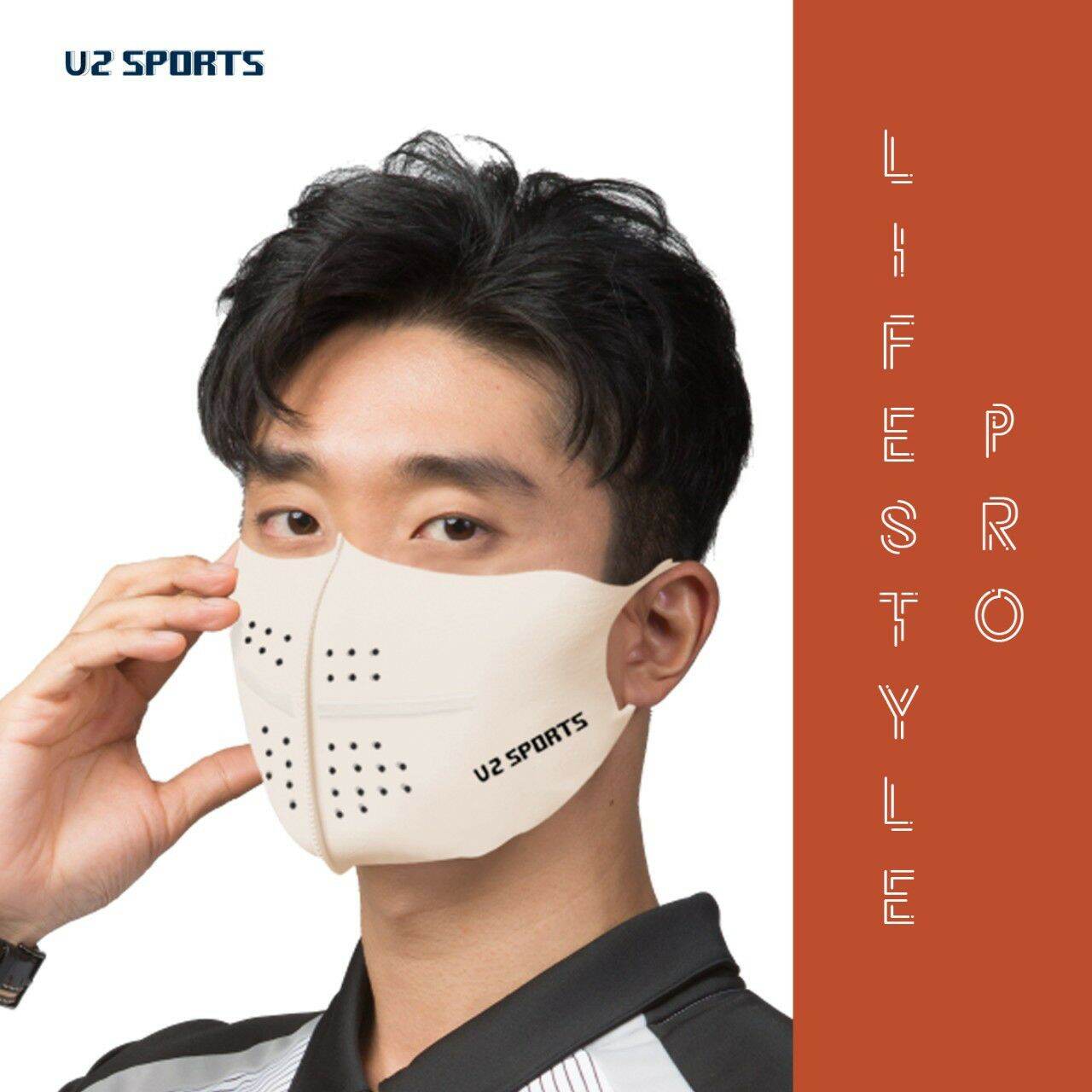 [U2SPORTS] ผ้ากันแดด กันUV 99.99% NanoTechnoผ้านำเข้าจากเกาหลี Anti-Bacteria ผ้าใส่แล้วเย็น รุ่นLifestyle Pro (Golf Mask)