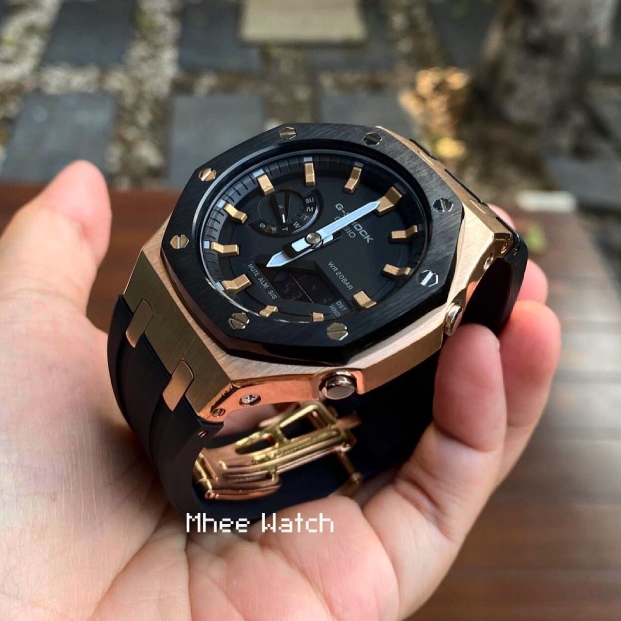 นาฬิกา Gshock AP rubber CASIOAK Gen3 Black Rosegold Edition นาฬิกา Gshock AP rubber CASIOAK Gen3 Black Rosegold Edition