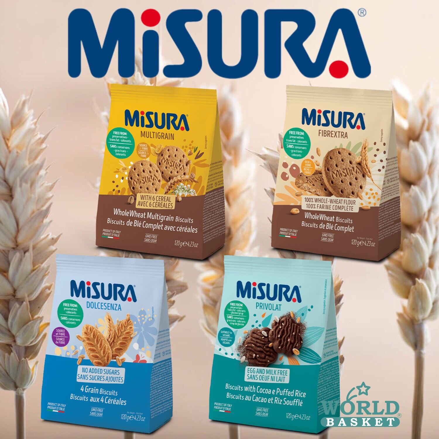 🇮🇹 MISURA [New Look] Italian Shortbread Biscuit Assortments🌾 บิสกิตอิตาเลี่ยน ตรา มิซูร่า 🍪นำเข้าจากอิตาลี🍁