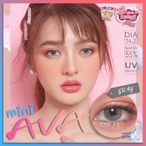 (สายตาปกติ) Kitty kawaii Mini Ava gray