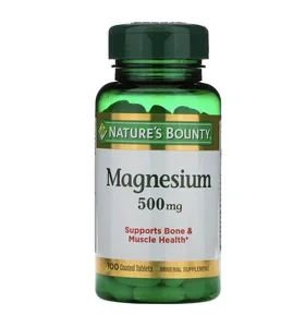 ภาพหน้าปกสินค้าNature\'s Bounty High Potency Magnesium 500 mg 100 Tablets ที่เกี่ยวข้อง