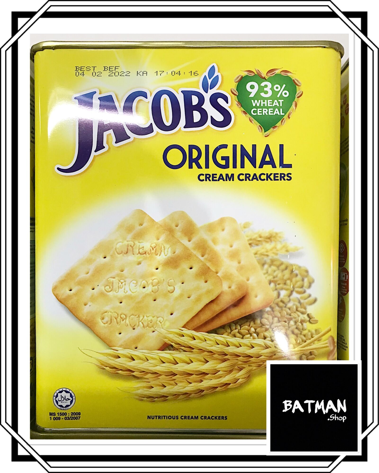 ขนมปังปิ๊บเล็ก jacob original 700ก.