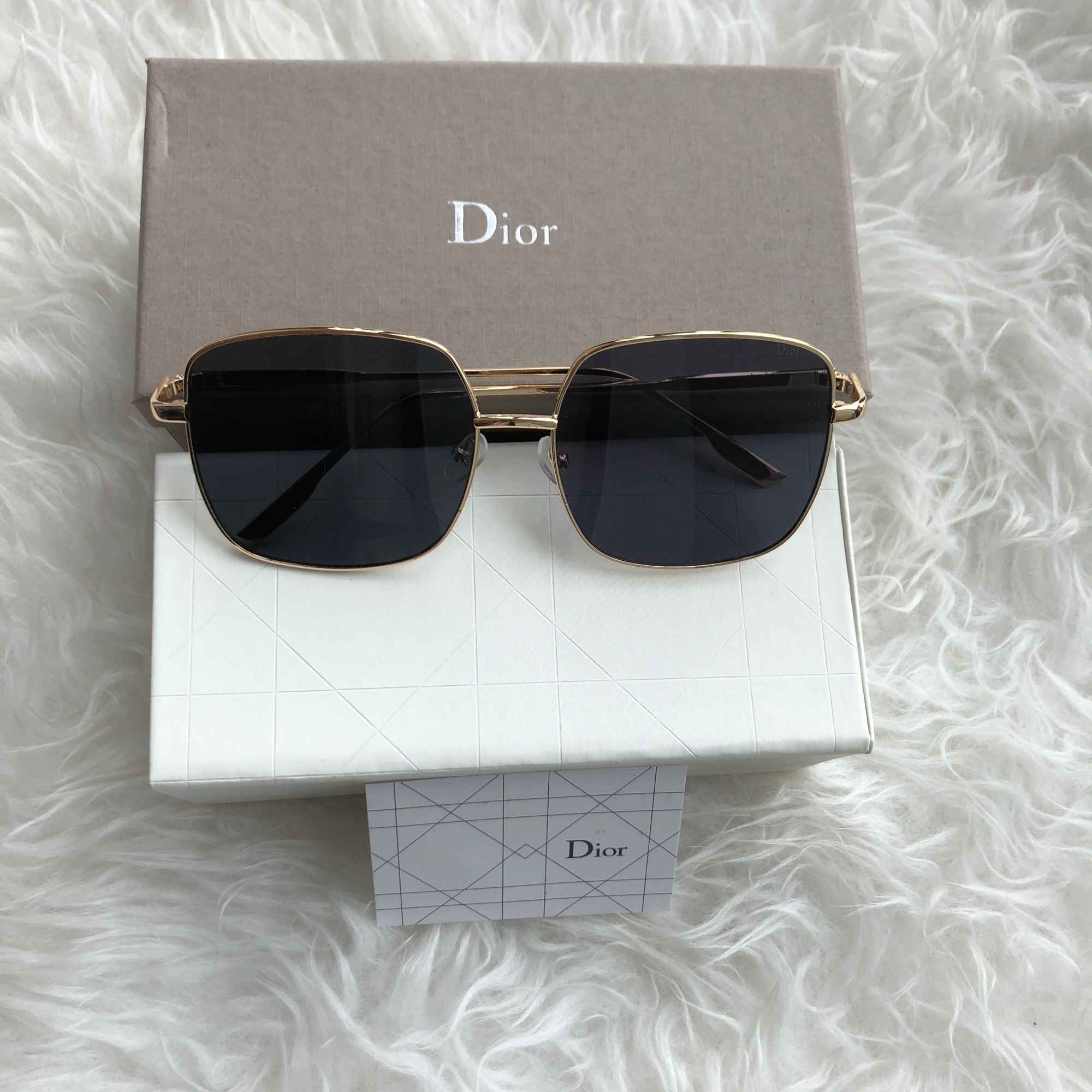 แว่นตาแฟชั่น Dior แท้ กรอบ-ขา สีทอง Hi-end 💯💯💯