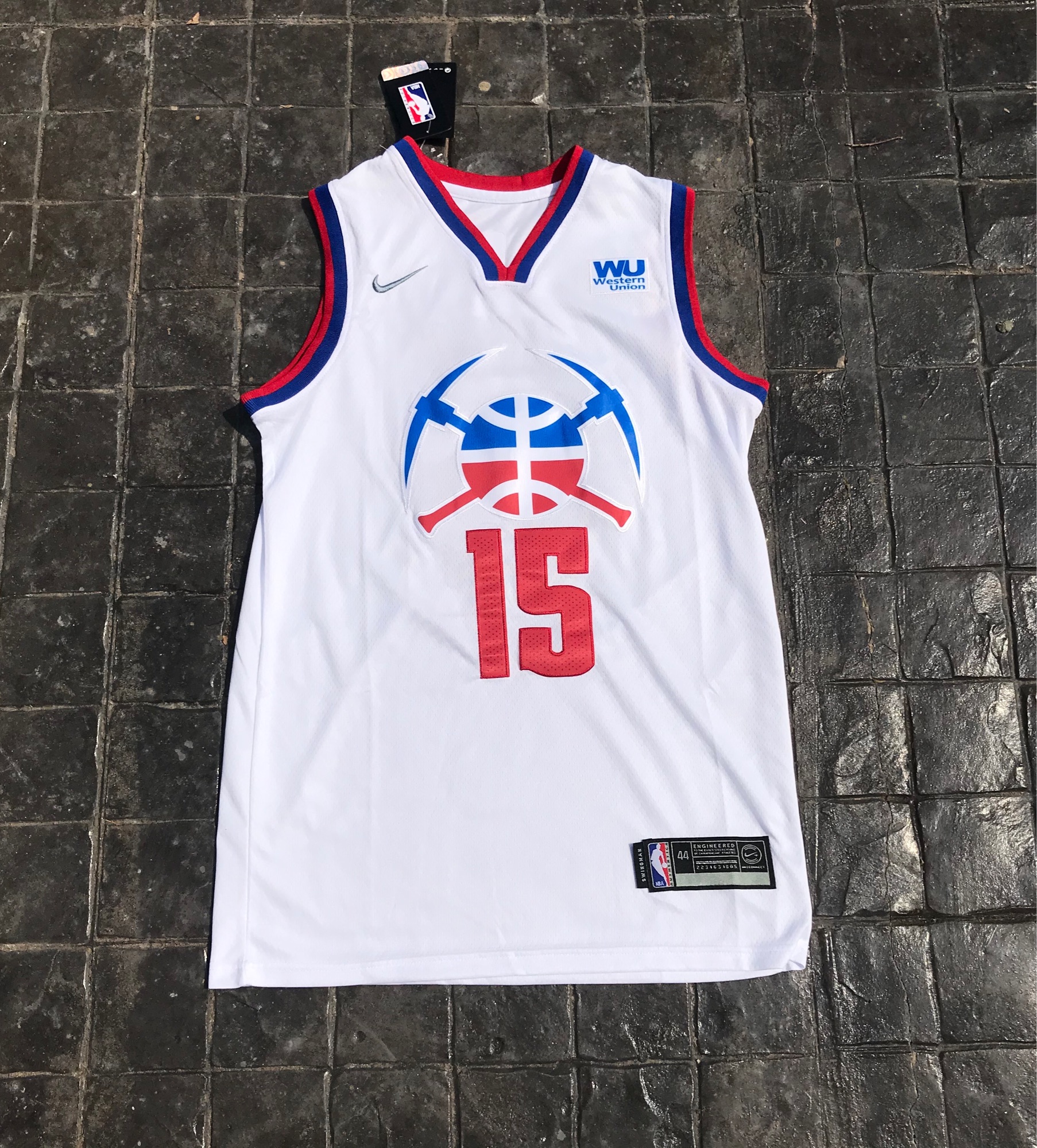 เสื้อบาสเกตบอลbasketball.jerseys(พร้อมจัดส่ง)#DENVER.New city edition.15.Jokic