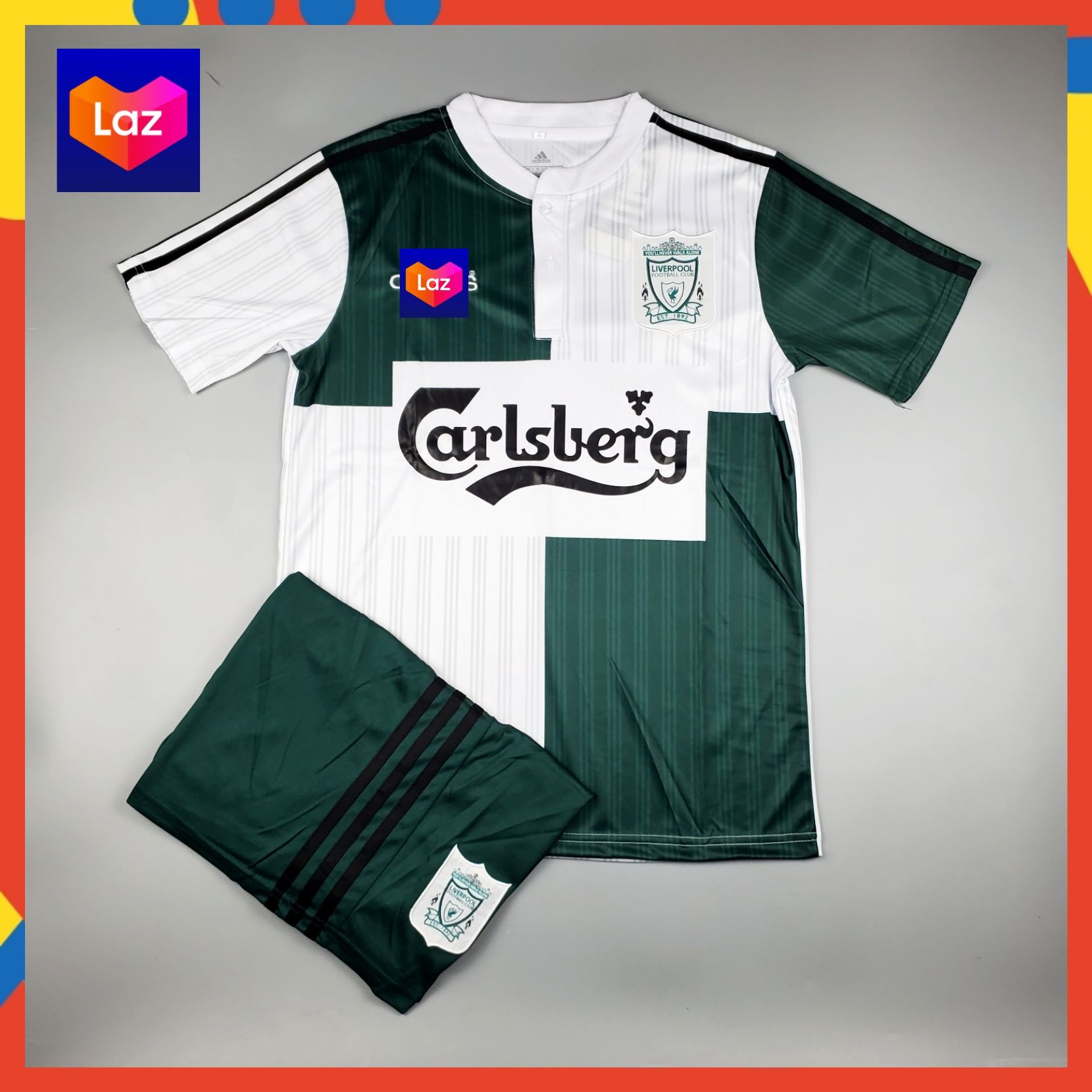 ❤️ชุดบอลลิเวอร์พูล ชุดย้อนยุค ฤดูกาลปี 1995-1996(เสื้อ+กางเกง) | Liverpool Shirt Y1995-1996❤️