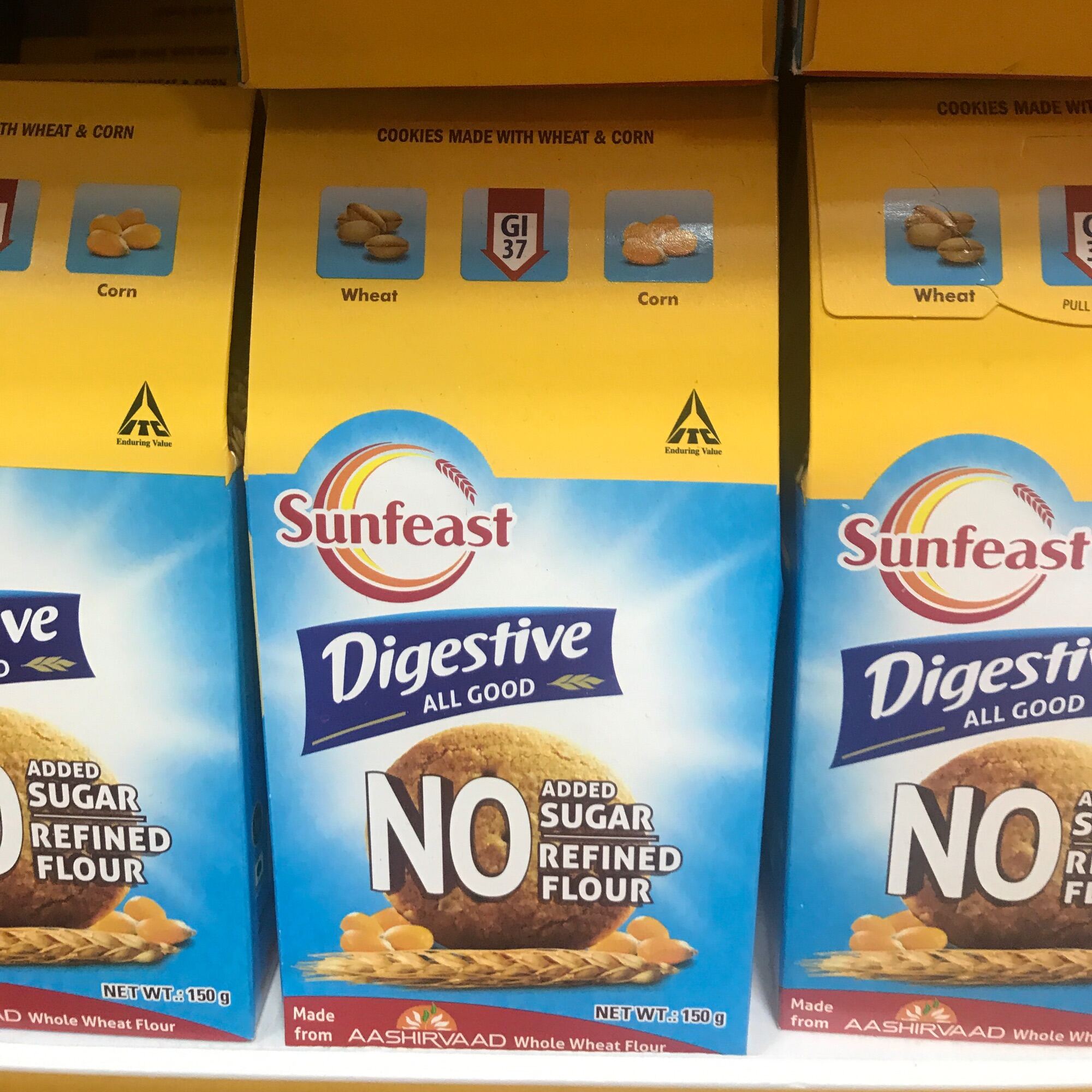 SUNFEAST Digestive All good No added sugar No Refind Flour#150 gram#exp 28/10/21