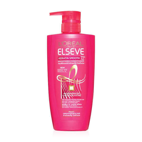 L'Oreal Elseve Keratin smooth conditioner. Lazada.co.th