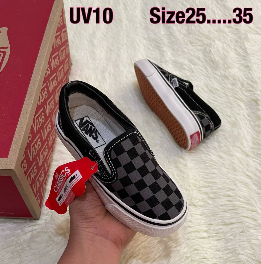 รองเท้าผ้าใบเด็กVans slip-on รองเท้าแฟชั่น รองเท้ากีฬา รองเท้าลำลอง รุ่นใหม่ล่าสุด