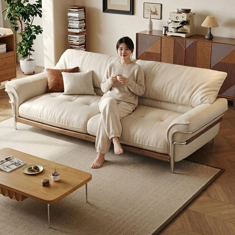 YIWO | Retro Style Minimalist Adjustable Back Sofa ราคา 119,071 บาท*ส่งฟรี