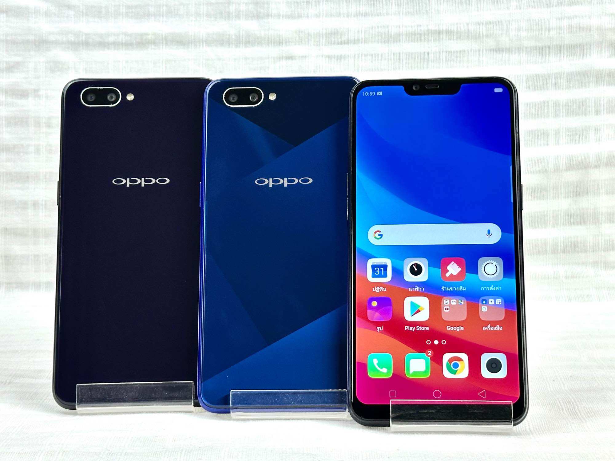 Oppo A3S, 6.2 Inch Screen, 2Gb Ram, 16Gb Rom, Android 8.1, 4,230 Mah Battery, Fast Charging System, Complete with Charging Kit (Can Be Used on All Networks) ราคา 1,090 บาท*ส่งฟรี