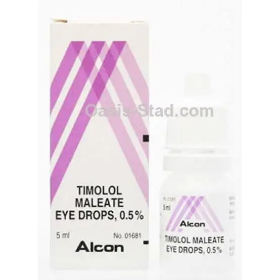 Timolol alcon 0.5% น้ำตาหยอดตา 5 ml ลดความดันตา หมดอายุ 2022