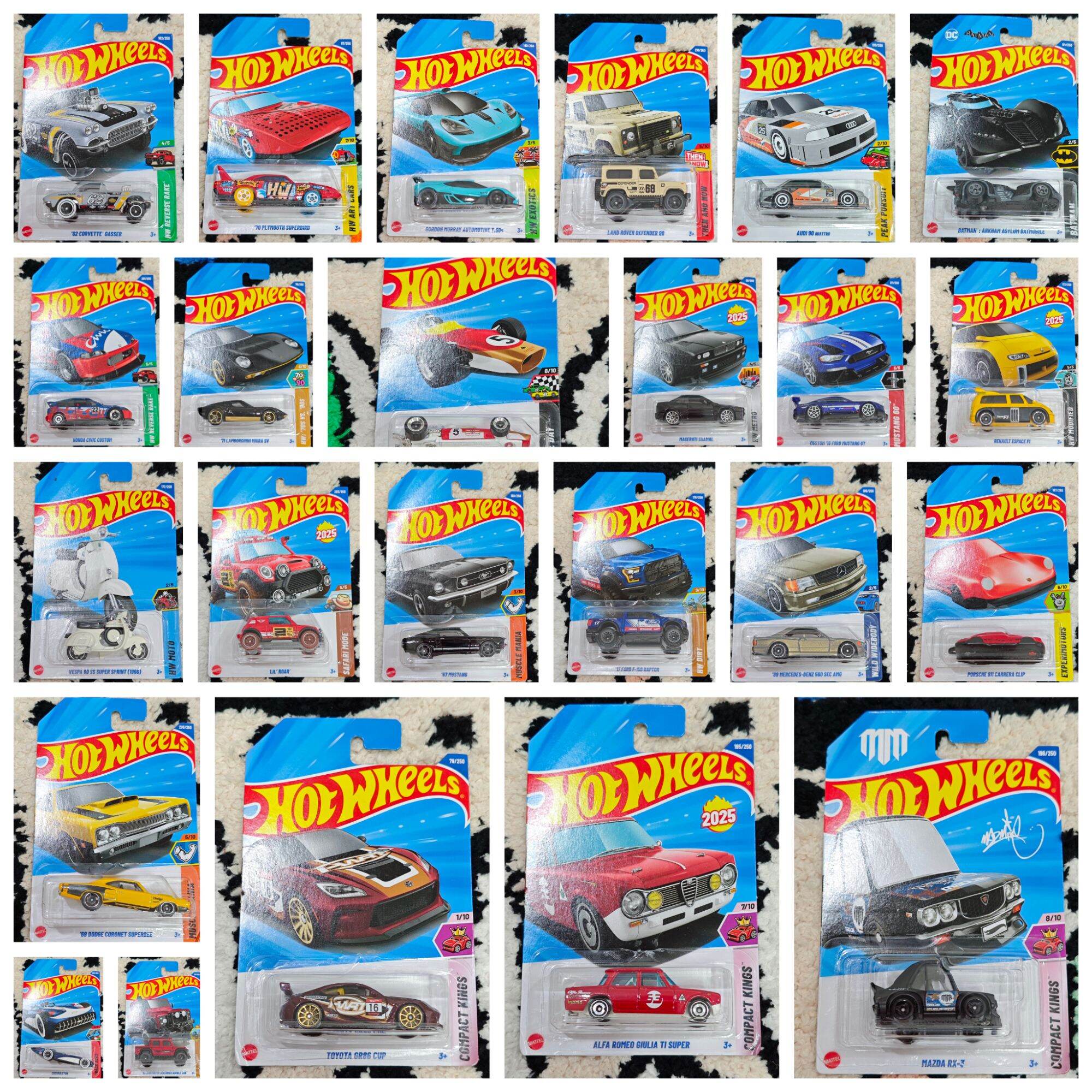 Hotwheels ลัง K 2025 เลือกแบบได้ ราคา 100 บาท*ส่งฟรี