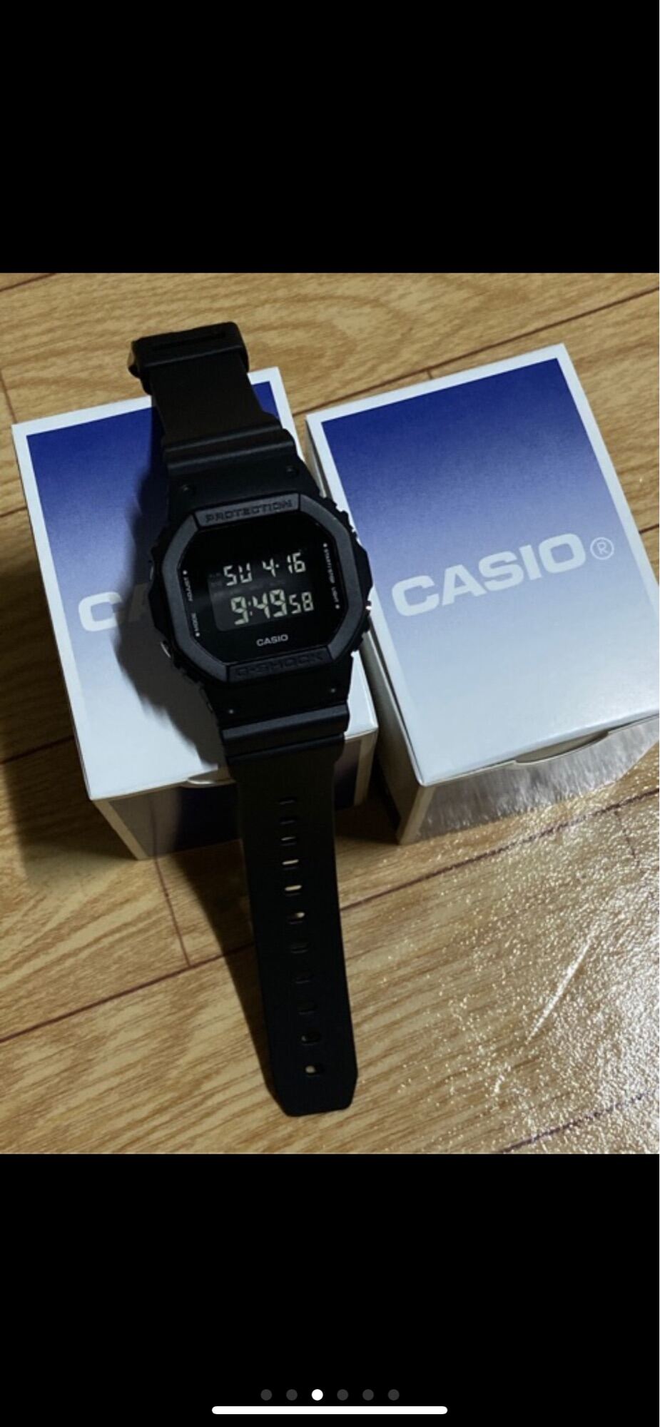 casio DW-5600-BB-1 นาฬิกาข้อมือยักเล็ก ยอดฮิต แถมกล่อง