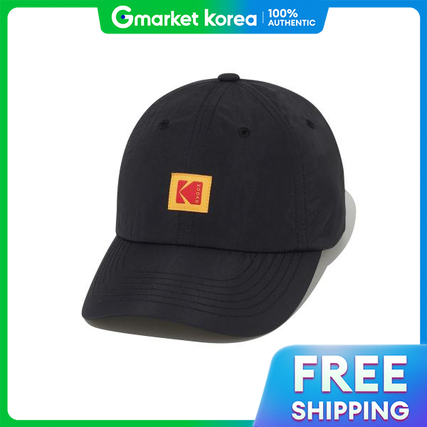 Kodak | Official Relaxed Fit Square Logo Nylon Ball Cap Black ราคา 1,406 บาท*ส่งฟรี
