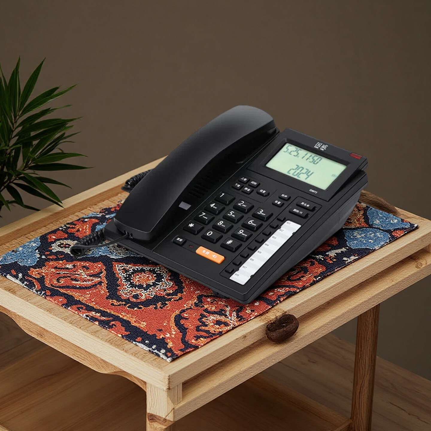 SunCorp | Quick Dialing Corded Phone Hands-Free Wall Mount Flip Screen ราคา 688 บาท*ส่งฟรี