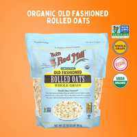 Bobs Red Mill Organic Rolled Oat |โรลโอ๊ต ข้าวโอ๊ตแผ่น รีดแบน ออร์แกนิค 907g | Sunshine Market