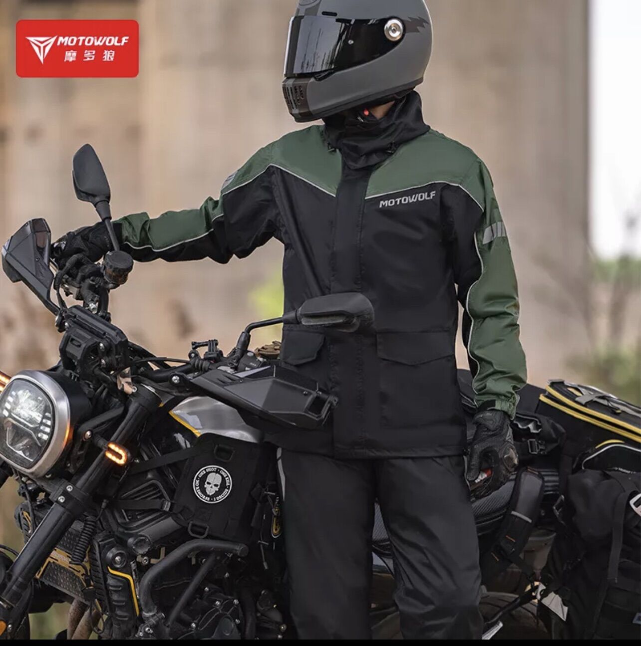 MOTOWOLF MDL 0403 / ⚡️..0403B เสื้อและกางเกงกันฝน สำหรับขี่มอเตอร์ไซค์ ชุดกันฝน กันน้ำ กันลม กันแดด เสื้อกันฝน ( สินค้าพร้อมส่งจากไทยส่งทุกวัน 24ชั่วโมง ) - ยี่ห้อ MOTOWOLF ราคา 1,499 บาท*ส่งฟรี