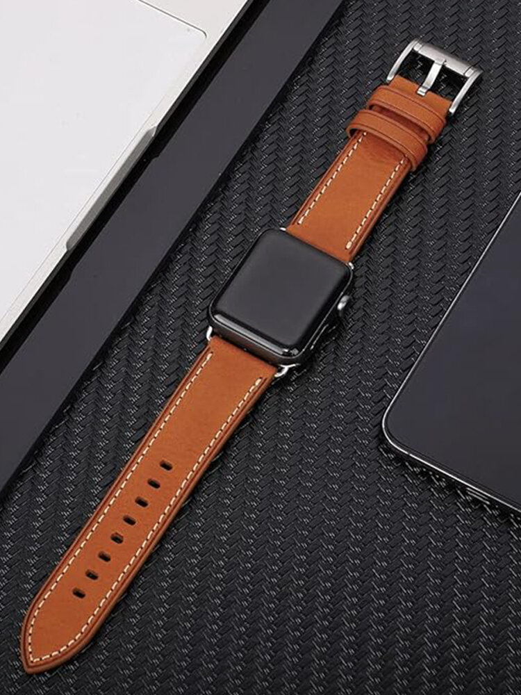 A&M | Luxury Genuine Leather Feel Strap for iWatch ราคา 1,077 บาท*ส่งฟรี