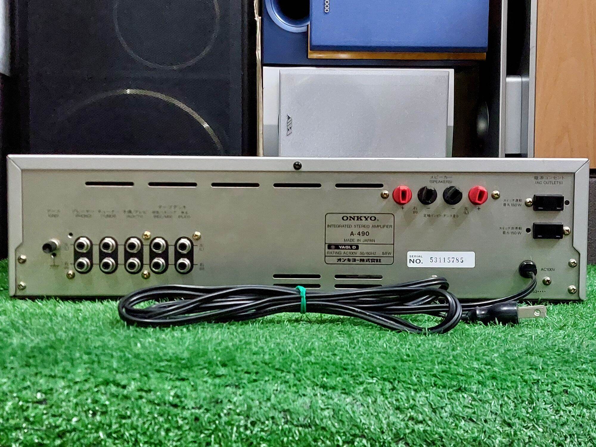 แอมป์ Onkyo A-490 made in japen มือ2 จากญี่ปุ่น ใช้ไฟ100 ส/ก