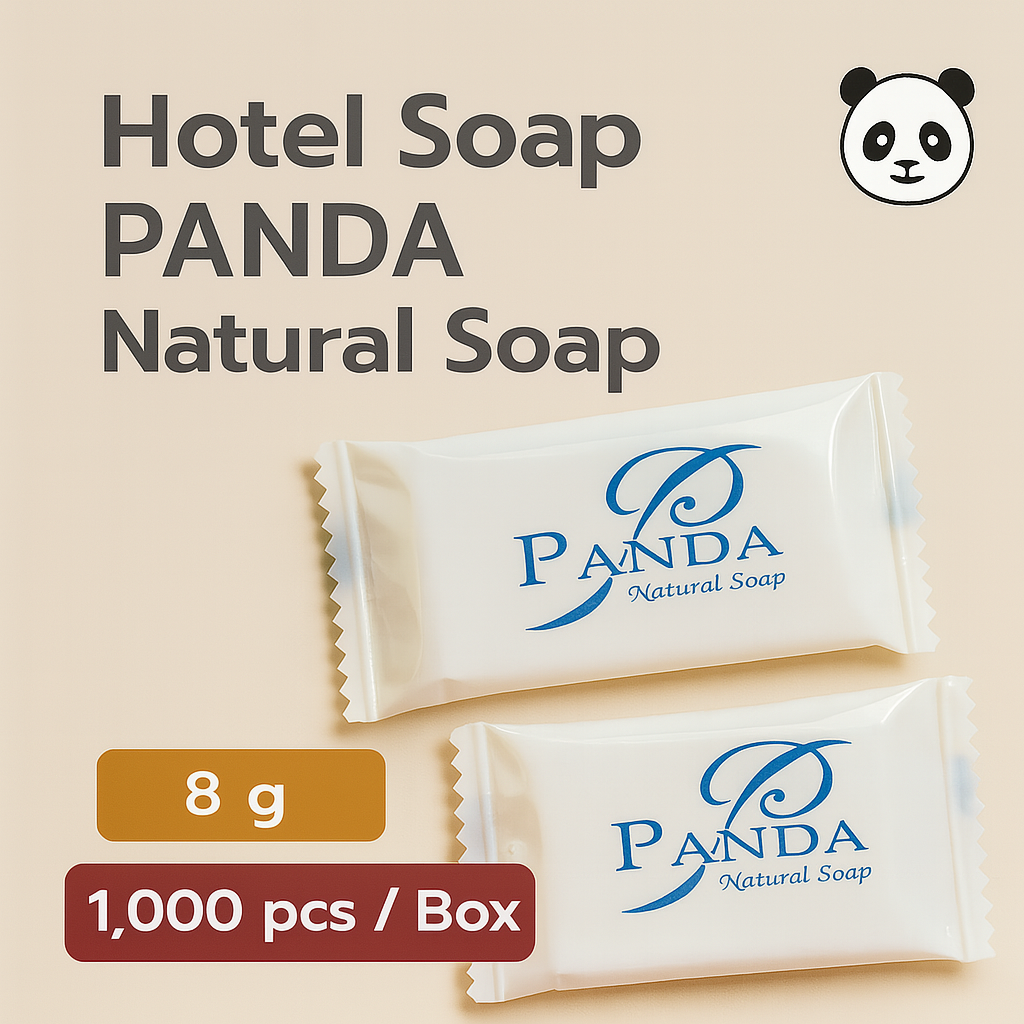 Hotel Soap Panda Soap 8 Grams (Blue) Hotel Products (1000 Bars) ราคา 1,150 บาท*ส่งฟรี