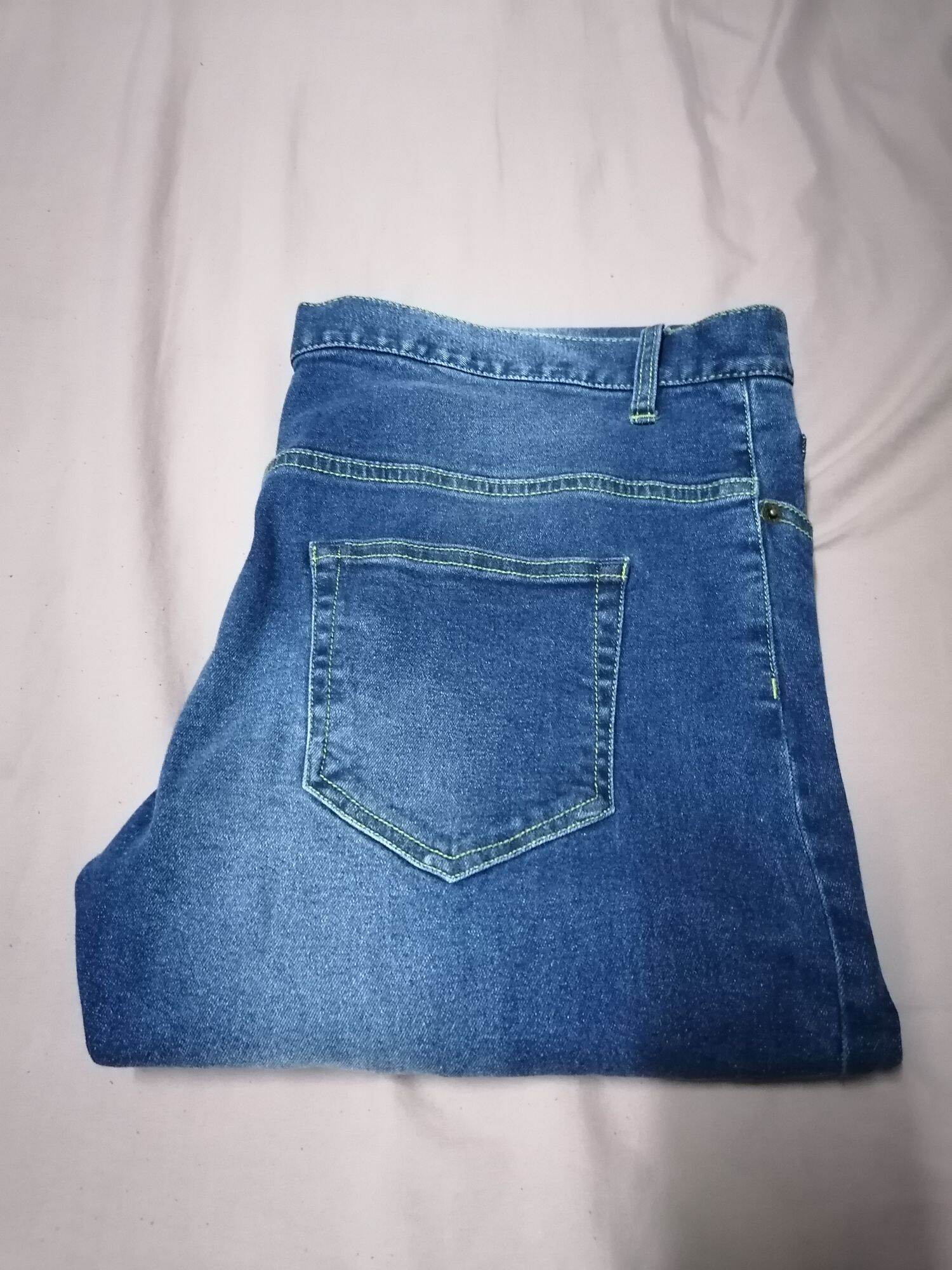 Chaps Jeans 👖 กางเกงใน ยีนส์ ขา กระบอก เล็ก ฟอกสี เอว เอว34ผ้ายืดยาว42