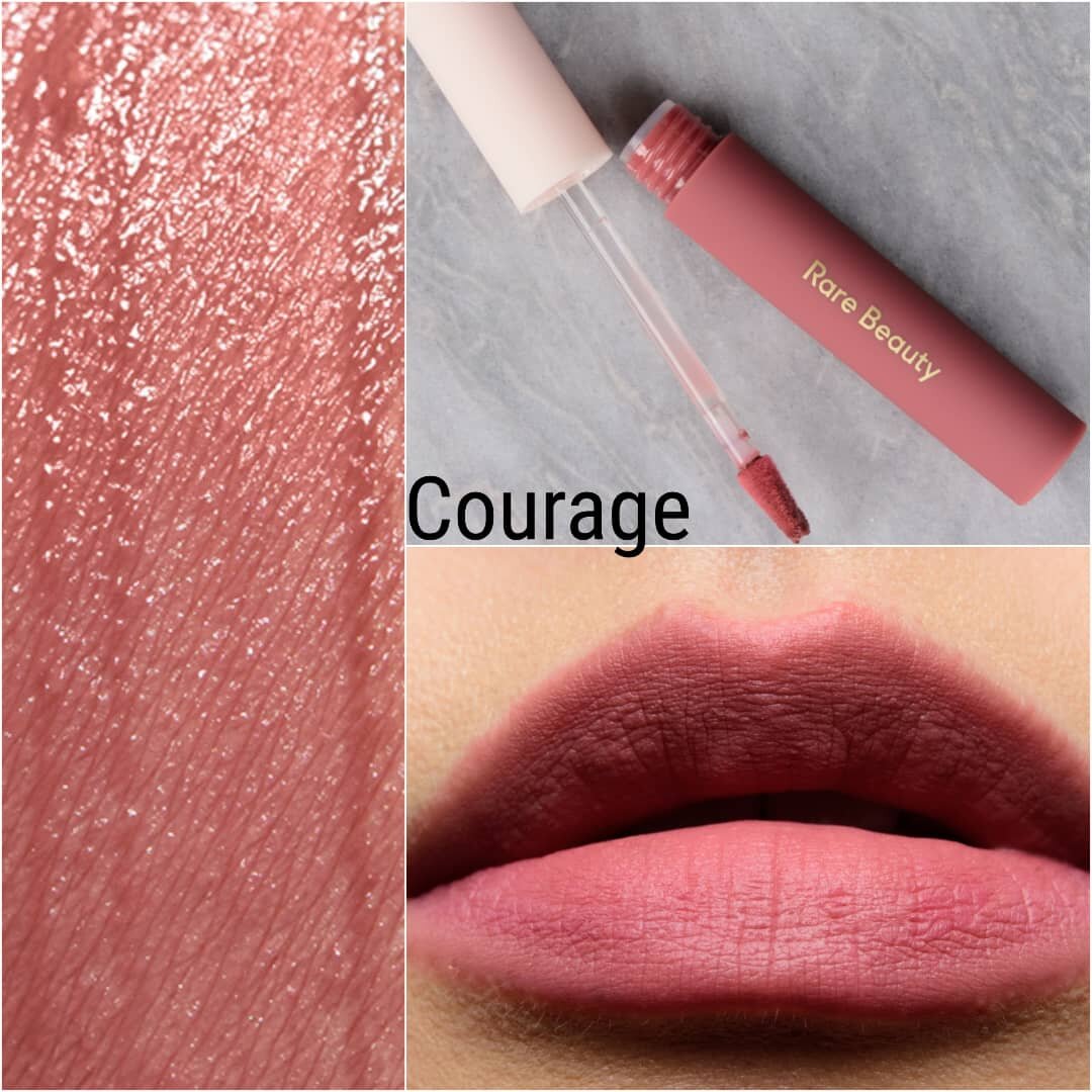 Rare Beauty Courage Lip Souffle Matte Cream Lipstick Review & Swatches