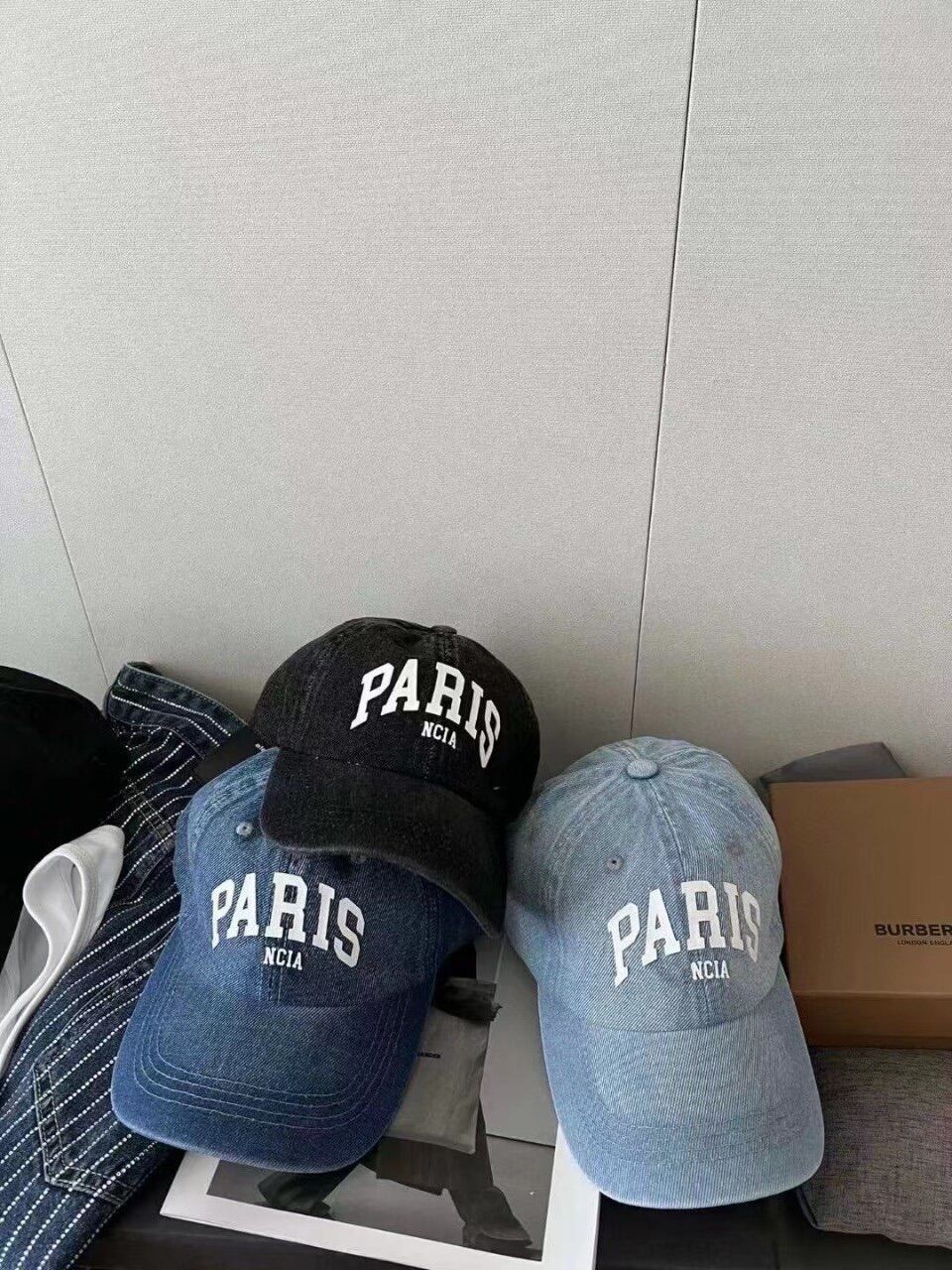 พร้อมส่ง‼️หมวก BALENCIAGA PARIS CITY COTTON DENIM CAP | Lazada.co.th