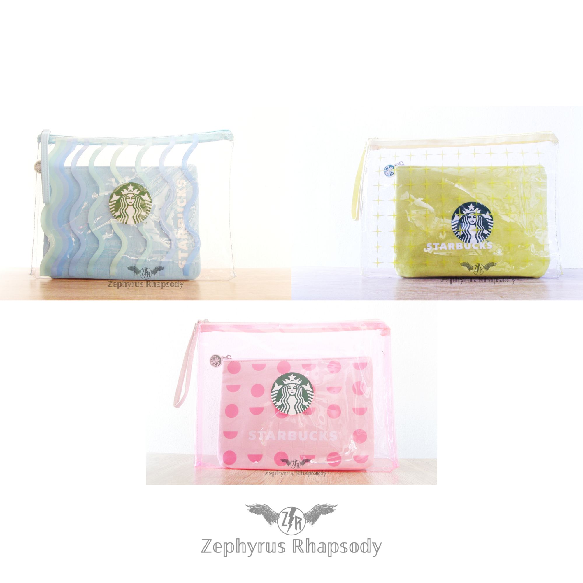 [โปร 7.7] Starbucks : กระเป๋า Summer Jelly Bag Set • เหลือง Joyful Yellow ? | ฟ้า Ocean Blue ? | ชมพู Pink ?