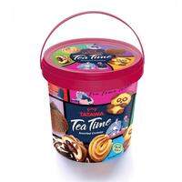 คุ๊กกี้ถังทาทาวา Tatawa Tea Time Assorted Cookies คุ๊กกี้ รวม4รสชาติ (รุ่นถัง 400 กรัม)