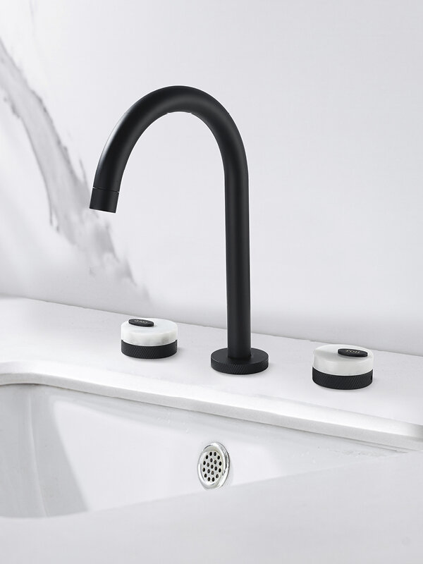 BANGPU | Dual Control Black Brass Basin Faucet with Shower Head ราคา 2,547 บาท*ส่งฟรี