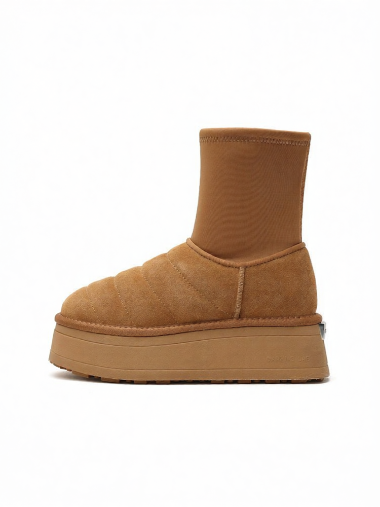 DAPHNE LAB | Thick Sole Height-increasing Snow Boots with Anti-slip ราคา 2,974 บาท*ส่งฟรี