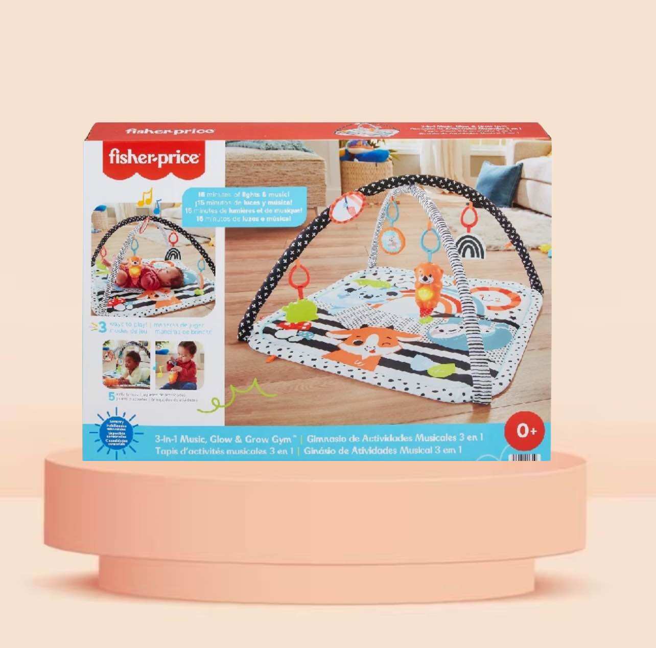 พร้อมส่ง ฟิชเชอร์ไพรซ์ เพลย์ยิม 3-in-1 โกลว์แอนด์โกรว Fisher Price 3-IN-1 GLOW & GROW Play GYM ราคา 2,500 บาท*ส่งฟรี