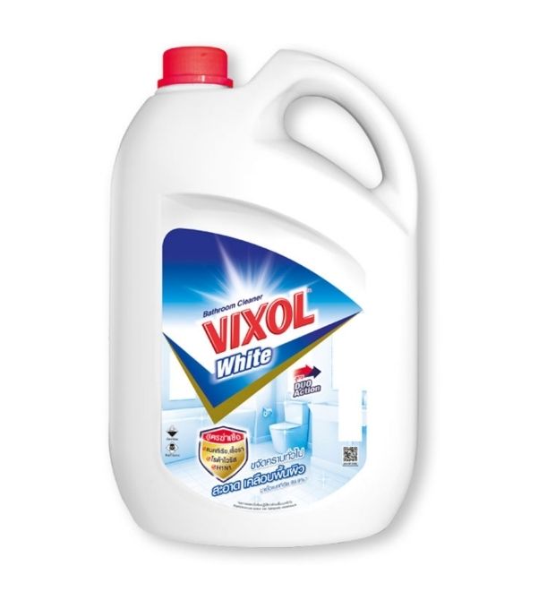 VIXOL วิกซอล น้ำยาล้างห้องน้ำ สำหรับคราบติดแน่น สีขาว ขนาด3500 มล.(แพ็ค 2 แกลลอน)