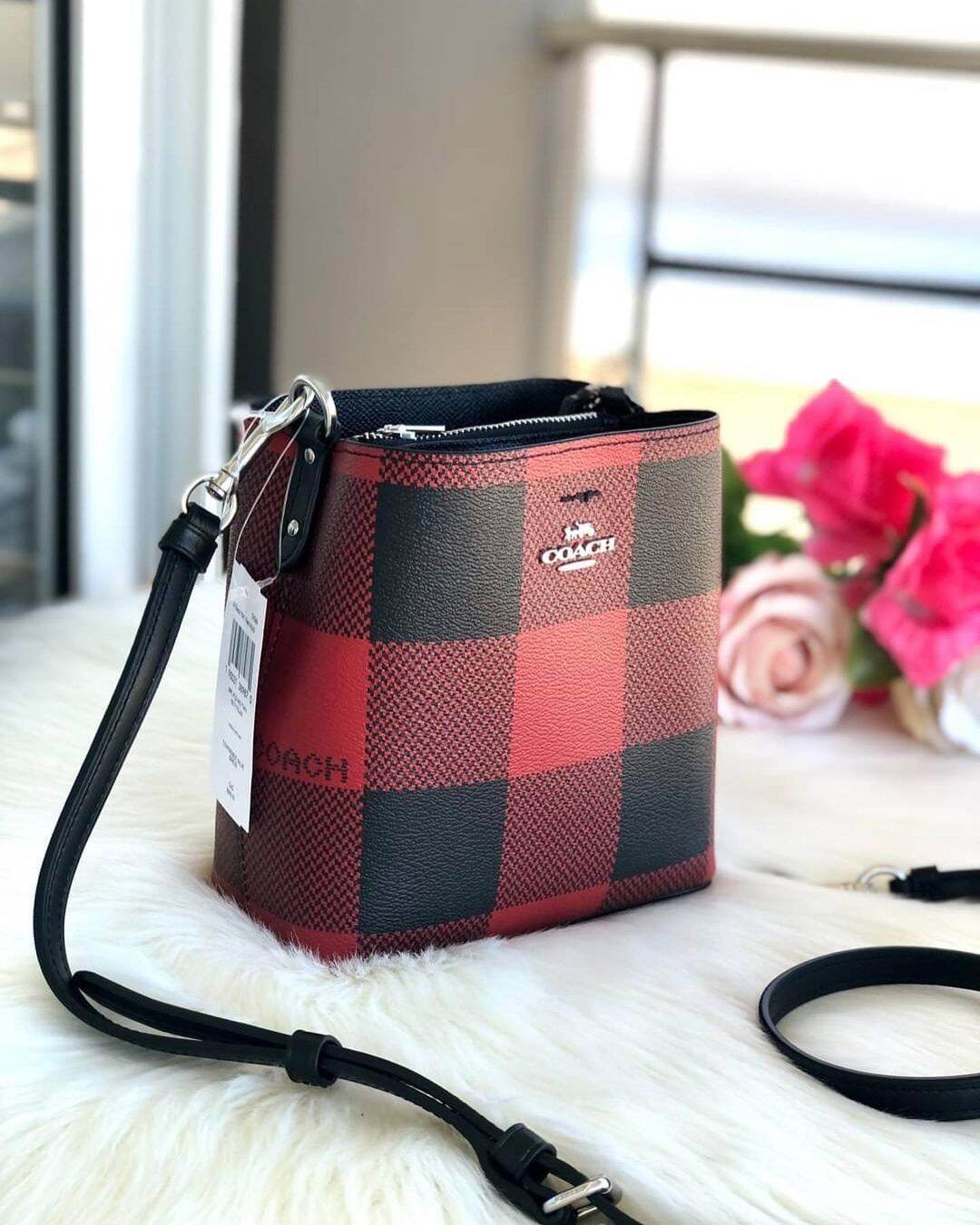 Coach Nolita 15 With Buffalo Plaid Print