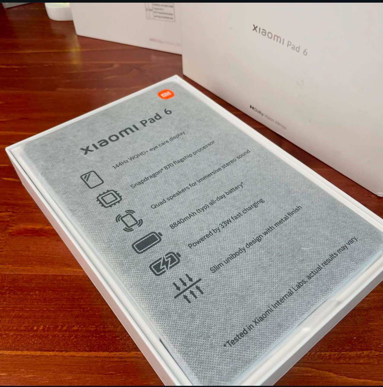 Xiaomi Mi Pad 6 11"IPS 144Hz WiFi 8/256GB SD870 GLOBAL VERSION Tablet ราคา 8,000 บาท*ส่งฟรี