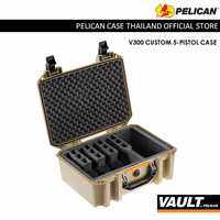 Pelican V300 Vault Custom Foam 5 Pistol Case - กล่องใส่ปืนพก