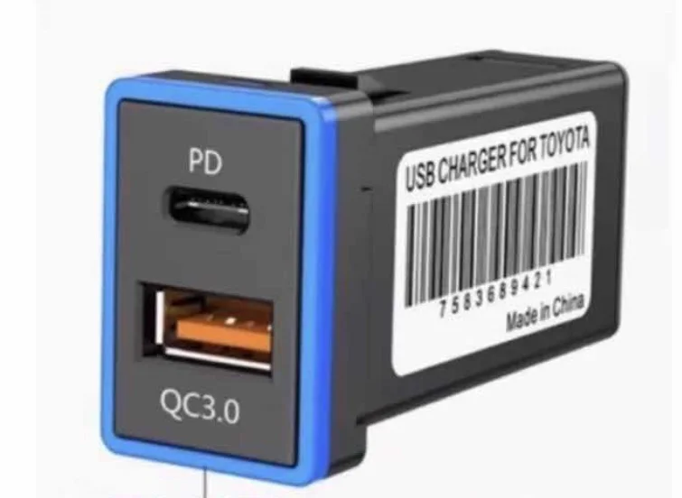 USBติดรถยนต์TOYOTA QC3.0-PD รุ่นใหม่