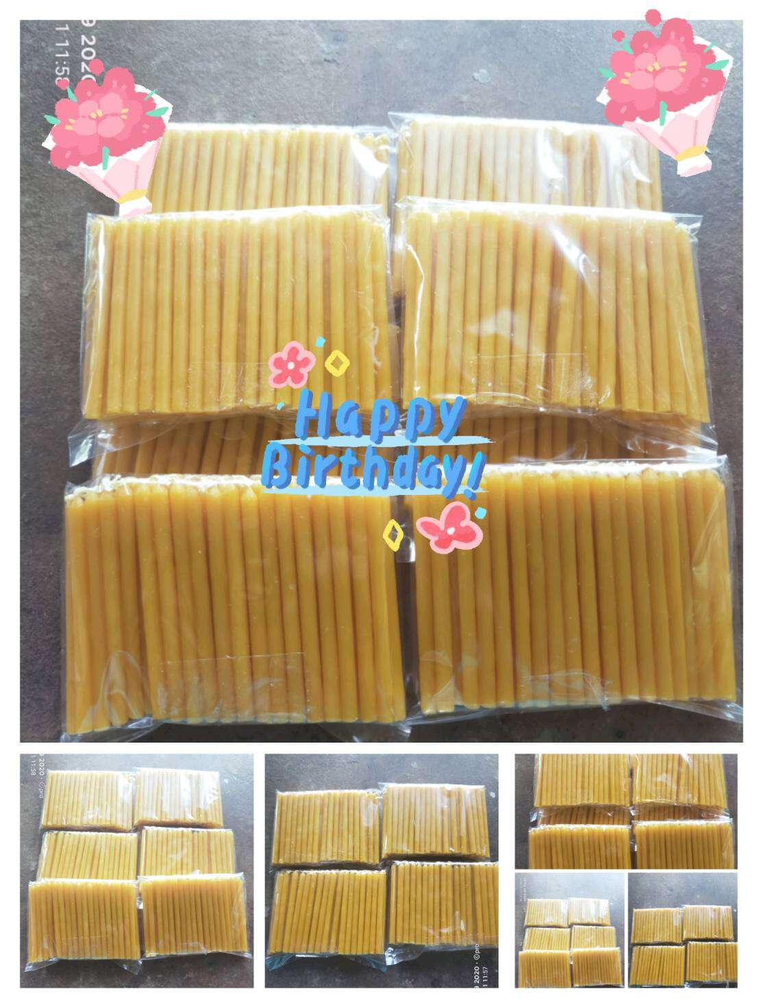 เทียนจิ๋วทำดอกไม้จันทน์แพ็คละ 50 กรัมจำนวน 50-55 เล่ม